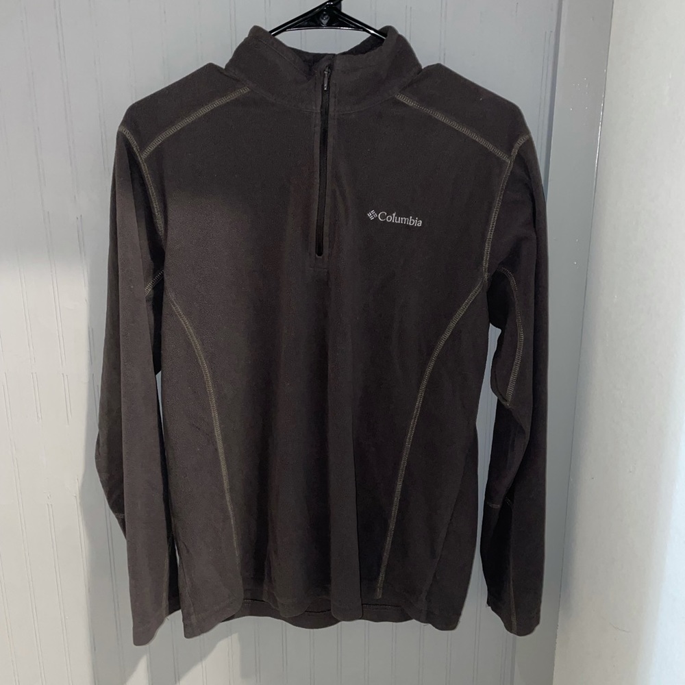 Columba Lightweight Quarter zip fleece (Brown)